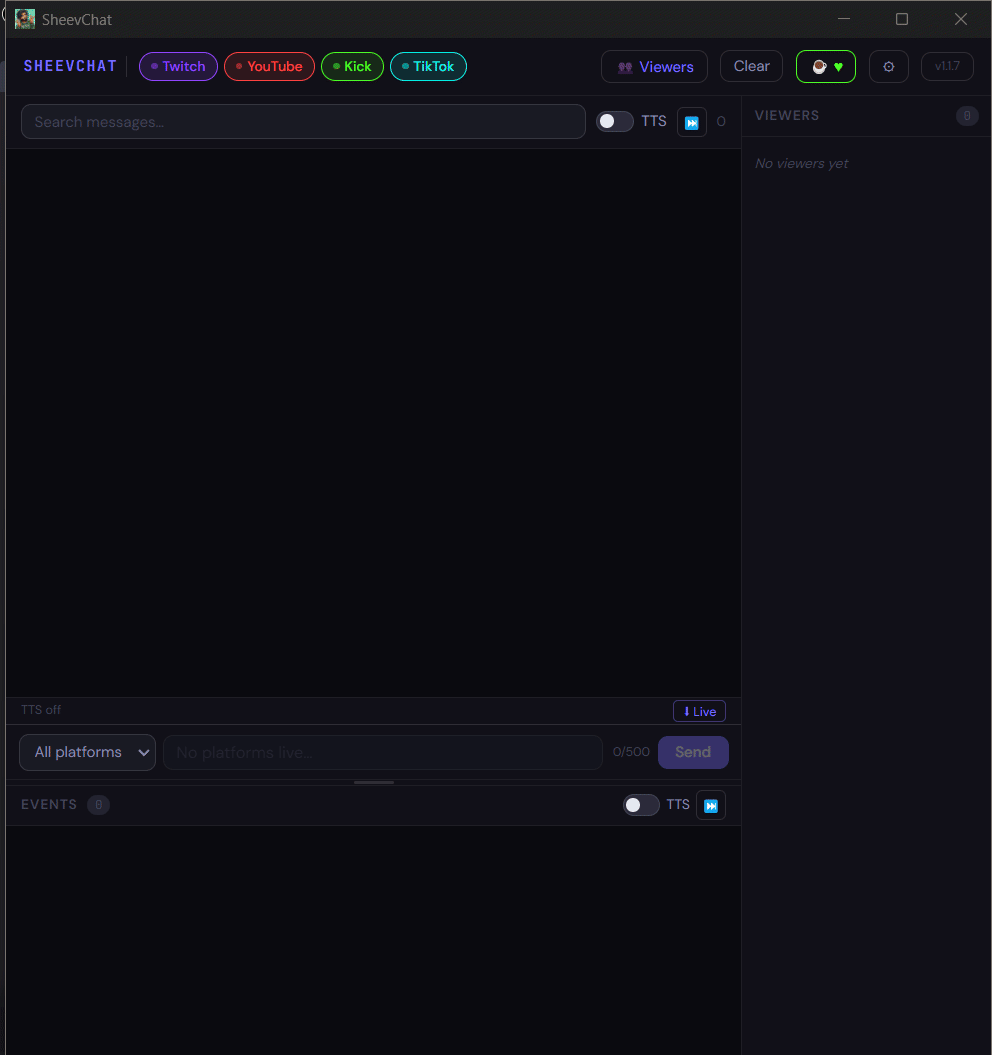 SheevChat unified chat view
